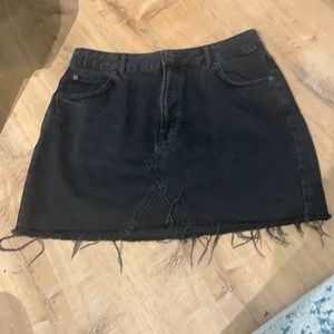 Black Denim skirt
